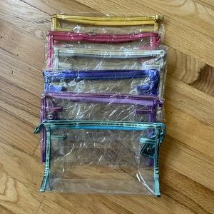 Set of 6 cosmetic bags